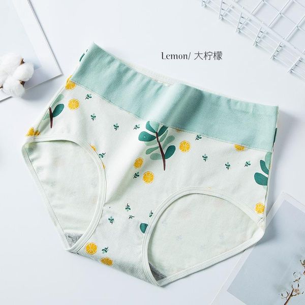 

6 pc/set cotton printed large size girl's underwear women's cotton traceless mother's panties pjtx 1643, Black;pink