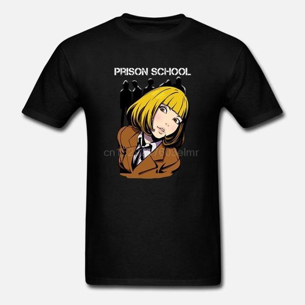 

men's t-shirts men tshirt hana midorikawa prison school t shirt printed t-shirt tees, White;black