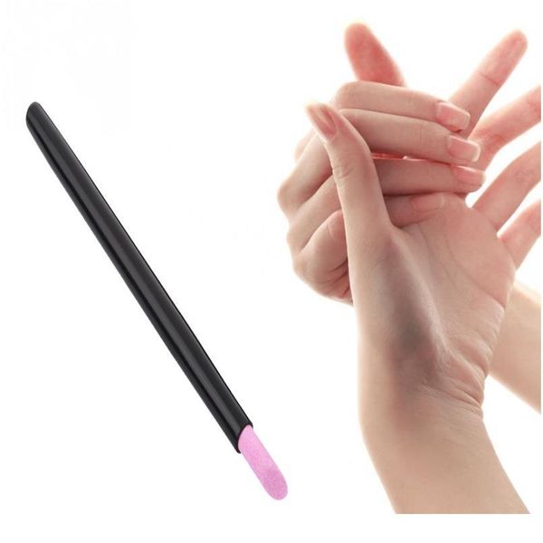 

selling nail file stone pen black nail grinding pen women girls professional polishing jllxns