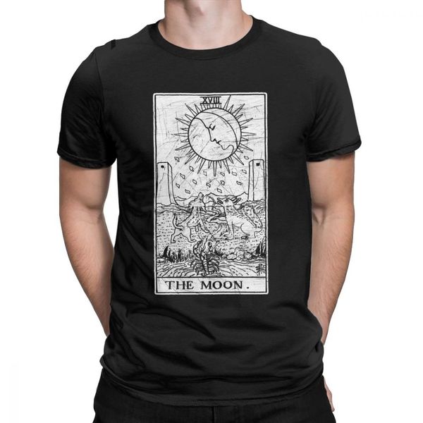

funny the moon tarot card major arcana fortune telling occul pure short sleeve gift idea sport hooded sweatshirt hoodie t shirt