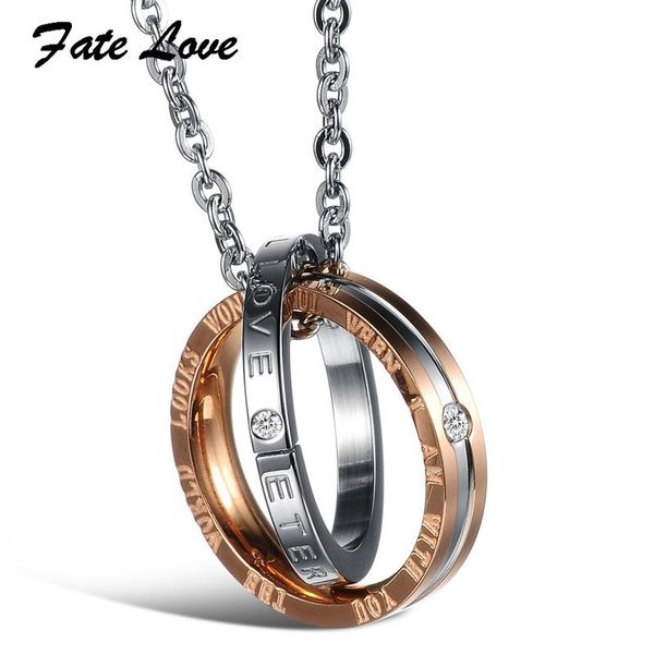 

pendant necklaces 2021 punk titanium stainless steel necklace for men women lover's & pendants jewelry never fading, Silver