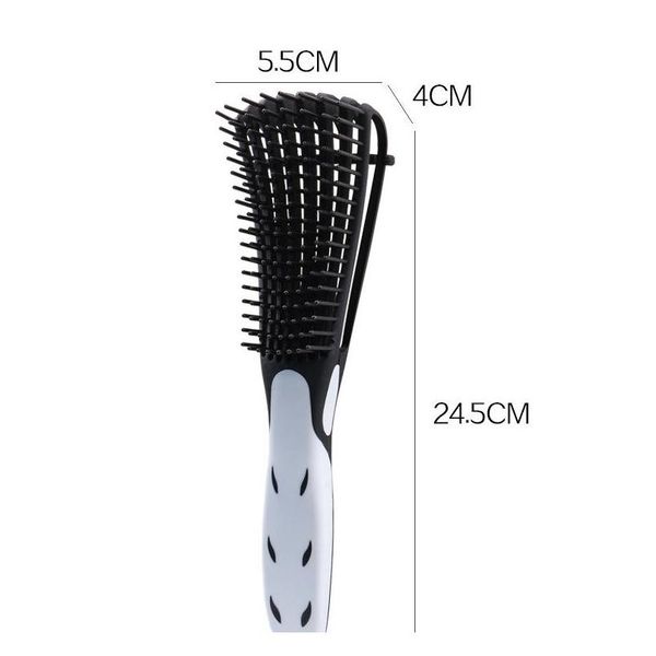 

detangling brush for natural hair, hair detangler brush for afro america 3a to 4c kinky wavy, curly, coily hair, qyluzo lipper, Silver