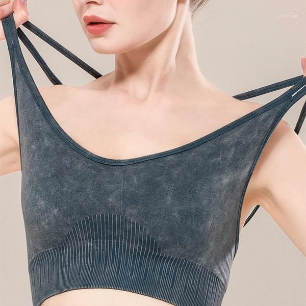 

gym clothing 2021 women clothes bras for yoga sports bra workout seamless push up bralette mesh crop underwear plus size1, White;black