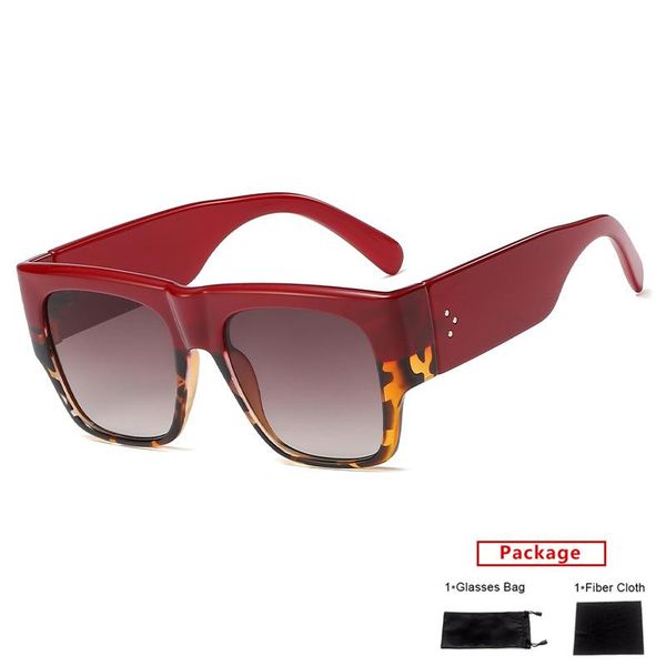 

rivet shades glasses eyeglasses 2020 sunglasses oversized women fashion sunglasses men sun square brand uv400 leopard mimiyou jmjix, White;black