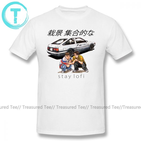 

initial d initial lofi funny mens short sleeves oversized classic percent printed tshirt sport hooded sweatshirt hoodie men t shirt