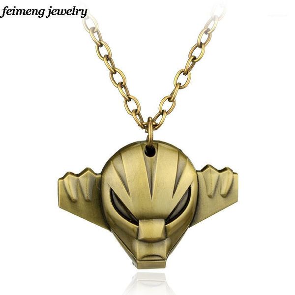 

Anime Cartoon Ultimate Alloy Toys Super Soul Mask Metal Necklace Robot Series Toy Necklace for Men and Women Gift 2 Color1, Silver