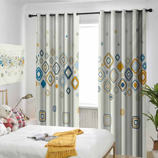 

thermal insulated room darkening window shade vector illustration of stylish repeating geometric shapes pattern curtain