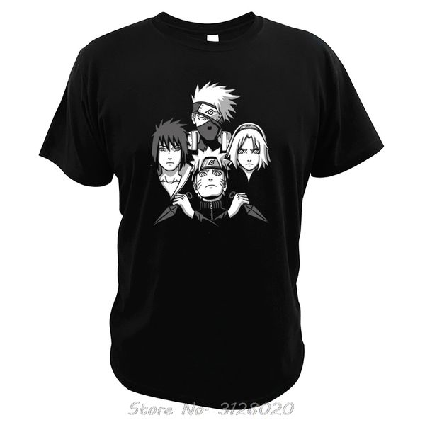 

sport naruto t shirt uchiha sasuke hatake kakashi uchiha itachi digital print vintage pure cotton camisetas anime harajuku tshirt tees