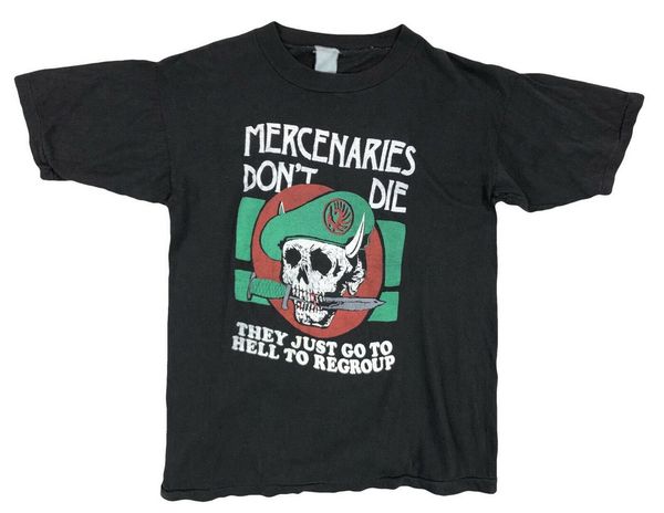 

vintage 80s mercenaries dont die t-shirt graphic tee military tee shirt custom graphic sport hooded sweatshirt hoodie