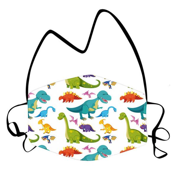 

shipping dinosaur print masks reusable children protective with lanyard rope anti dust face cover party favor christmas mask ewd1719 rqrb