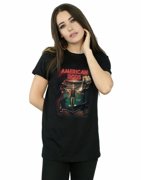 

american gods women's car poster boyfriend fit t-shirt personality custom tee shirt sport hooded sweatshirt hoodie