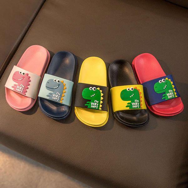 

xiaolumili baby slippers xia 1-3 years old cute boy children's sandals indoor non slip household girl's soft sole, Black;red