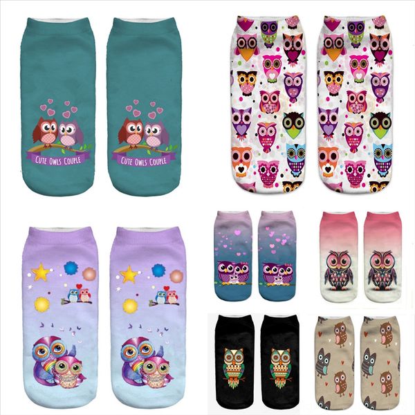 

60sej urgotmens thicked cotton socks animal print owl special winter sock foot socks wool warm your winter mens harajuku, Black