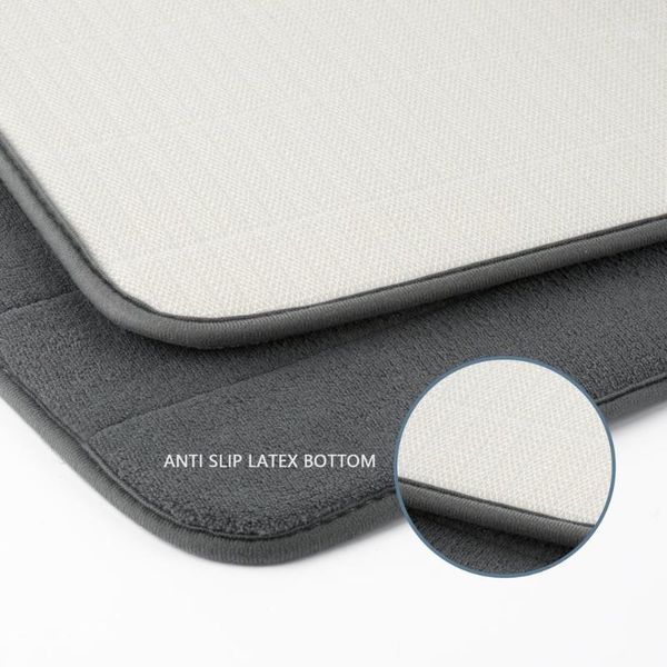 

bathroom memory foam bath mat carpet rug non-slip absorbent fleece bedroom kitchen floor doormat carpets non skid soft coral1