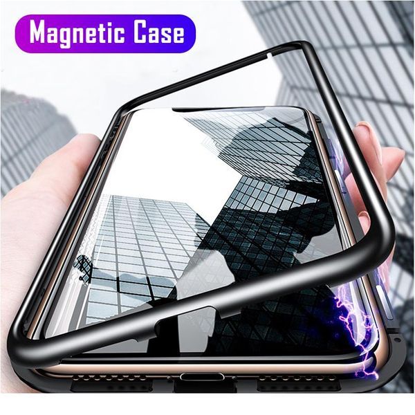 

magnetic adsorption metal case for samsung galaxy s10 s20 s8 s9 plus s10 lite s7 edge a50 a51 a70 a71 wmticu