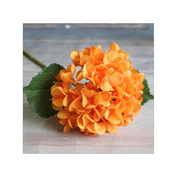 

47cm artificial hydrangea flower head fake silk single real touch hydrangeas 8 colors for wedding centerpieces home p jllyzk bdebag