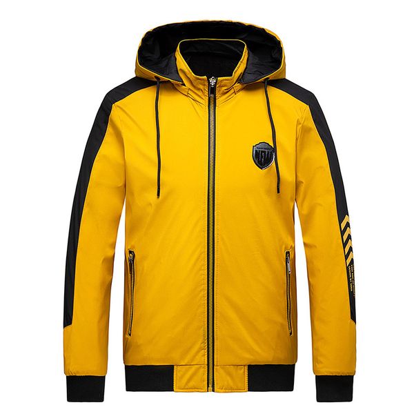 

autumn and winter jacket men's collar solid color casual jacket cotton large size jacket tide men's clothing, Black;brown