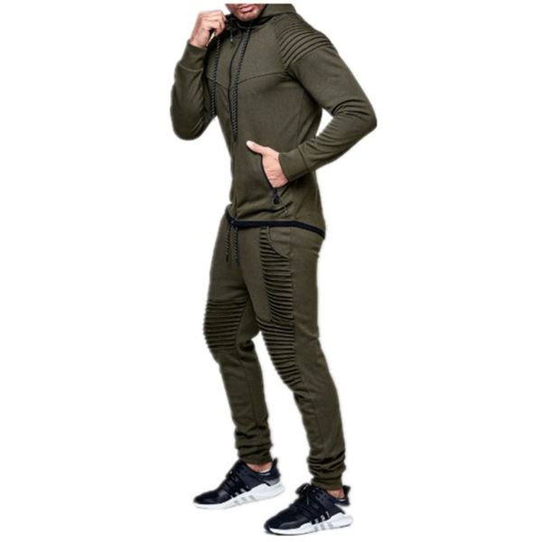 

outdoor men's new sports leisure style sweater solid color cardigan set, Gray