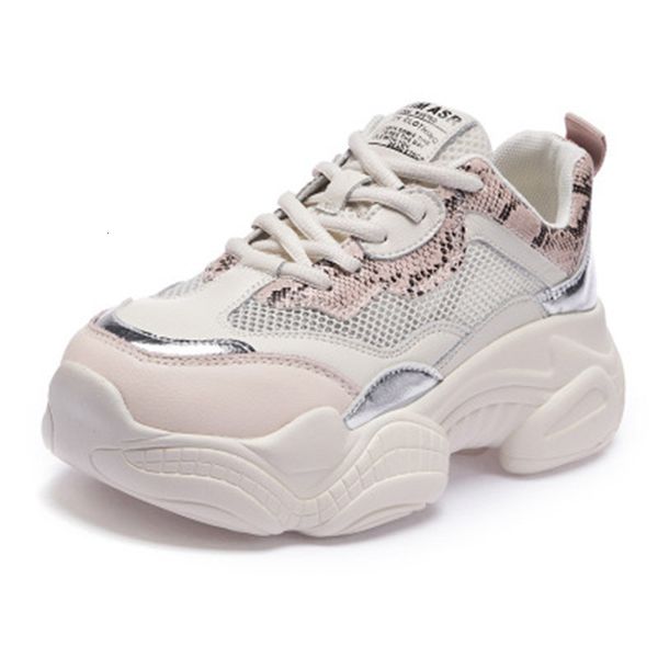 

2021 new women chunky fashion white ladies designer breathable crochet father sports shoes 62uw, Black;white