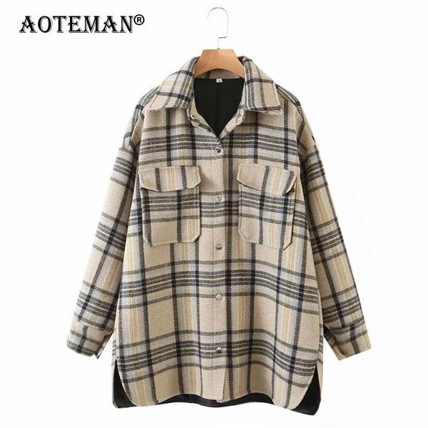 

women's jackets women coats plaid autumn spring female windbreaker outwear 2021 outdoor slim fit jacket lady casual clothing ll204, Black;brown