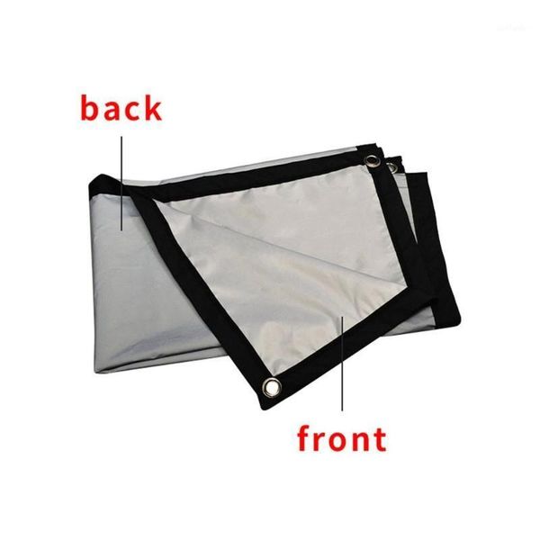 

projection screens 16:9 fold metal anti-light home screen with hook rope film theater outdoor 100 inch movie video for projector1