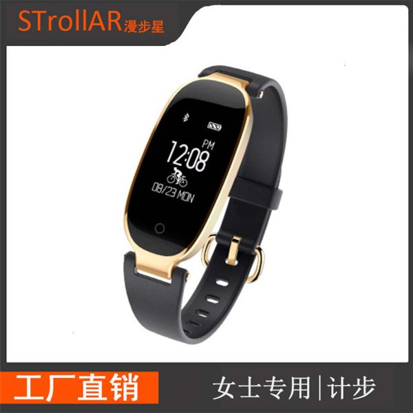 

new fashion s3 women's bracelet heart rate waterproof exercise step health smart wa