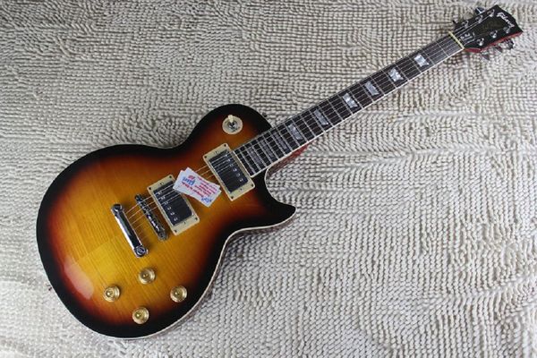 

2014 new wholesale - 2 pickups lp standard sunburst electric guitar