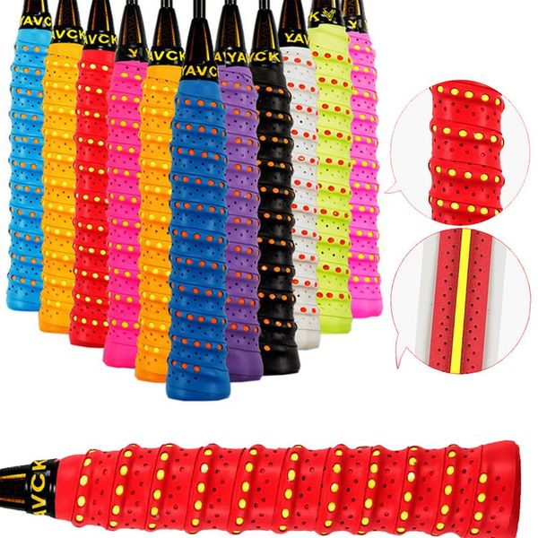 

1*grip tape anti-slip absorb sweat racket tape handle grip tennis badminton squash band anti-skid headbands hair sw bbyjuo, Golden;silver