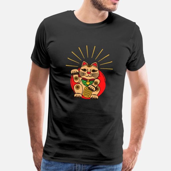 

maneki neko anime beckoning cat japan gold kawaii t shirt leisure popular custom tracksuit hoodie sweatshirt