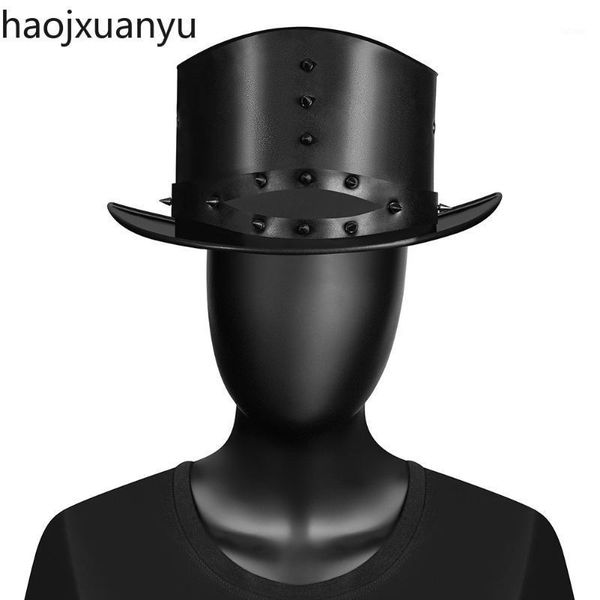 

halloween punk plague magic hat cosplay anime gothic gentleman hats1, Blue;gray