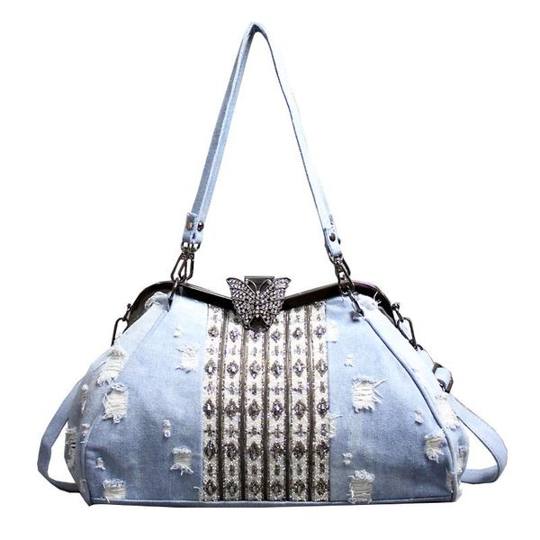 

2020 new arrival butterfly luxury bags women fashion messenger bags brand design women's shoulder rhinestones decorative
