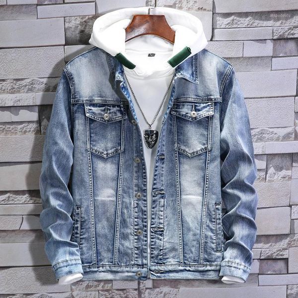 

winter jacket men wind hiking denim oversize streetwear fashion jacket men jeans warm casual casaco masculino mens coat jj60jk1, Black;brown