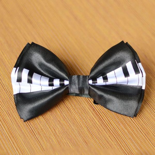 

men bow tie piano keyboard printed bow tuxedo bowtie party wedding magician waiter bowties, Blue;purple