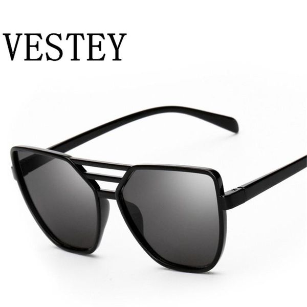 

sunglasses 2021 fashion oversized cat eye women elegant brand designer big frame sun glasses for female ladies eyewear uv400, White;black