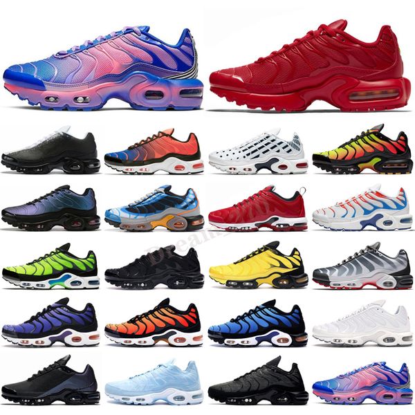 

2021 tn plus se mens run shoes trainers triple black hyper royal blue toggle lacing woraldwide voltage purple men outdoor sport sneakers