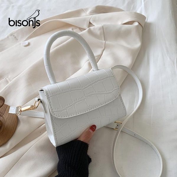 

bisonjs stone pattern pu leather crossbody bags for women 2020 luxury quality shoulder simple bag lady designer handbags totes