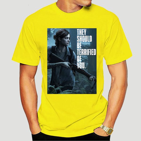 

men tshirt the last of us part 2 ellie terrified you t shirt custom printed t shirts slim fit 2916d sport hooded sweatshirt hoodie
