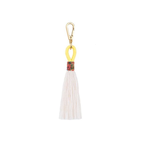 

1pc new style bohemia cotton thread tassel fringed diy jewelry bag decorative accessories key chain craft beads tassels pendant h jllcsw