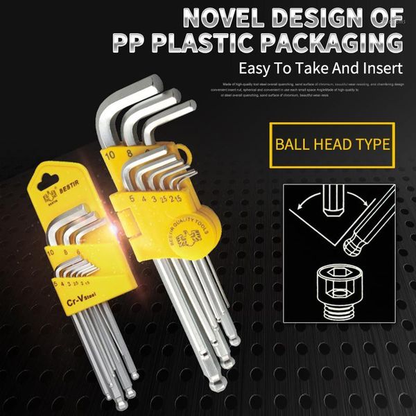 

qhtitec long arm ball end hex key wrench set socket head metric wrench hexagon spanner universal hand tools kit1