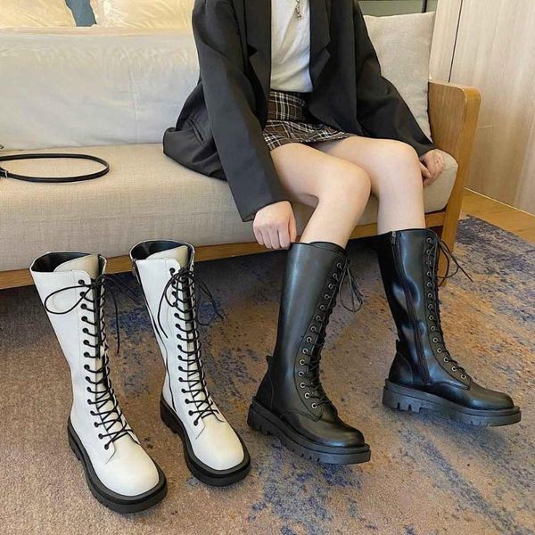 

boots autumn winter stylish women walking shoes thigh high female stretch faux slim ankle over the knee sneakers, Black
