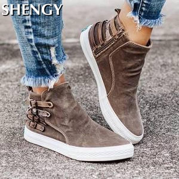

women shoes gladiator denim flats boots autumn flat woman sneaker causl zipper fashion female shoes women's office ankle boot, Black