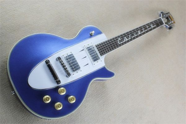 

flyoung costom lp staff electric guitar metal blue can be customized and changed as required