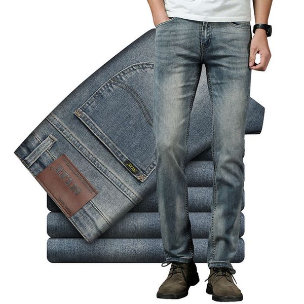 

straight casual wear fashion men's spring and autumn jeans xintang, Blue