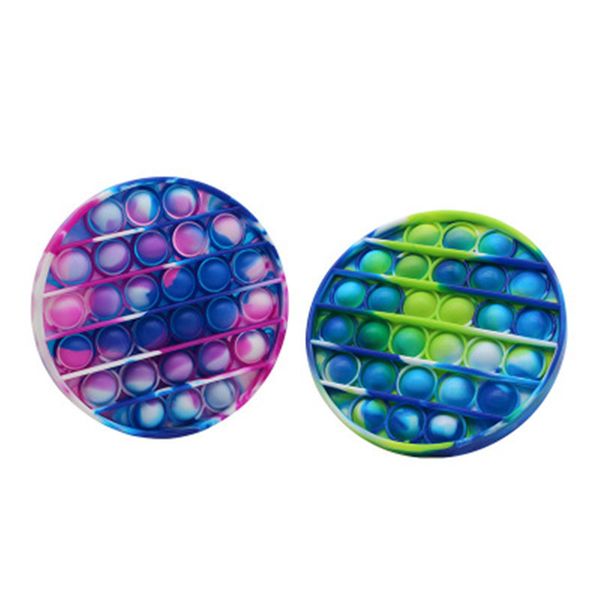 

decompression children push pop gifts tie-dye noctilucent toys bubble autism anxiety stress reliever silicone pops it fidget toys