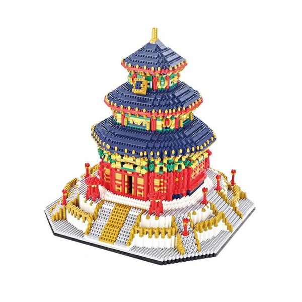 

aiboully 66525 world famous architecture china the temple of heaven 3d mini diy diamond building blocks bricks toy children wmthxa