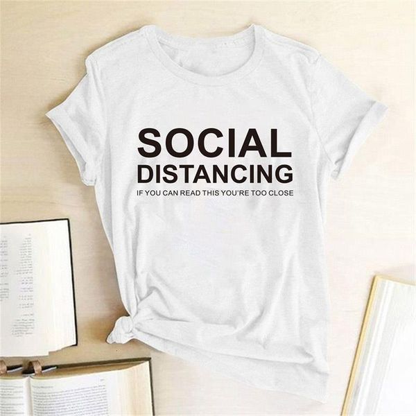 

social distancing queen funny t shirt women stay home shirts harajuku ullzang 90s tshirt fashion graphic tee female, White