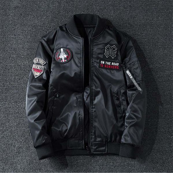 

20 зимний новый мужской двухсторонний износ европы и американского стиля ввс один повседневный утолщенный костюм полета, Black;brown