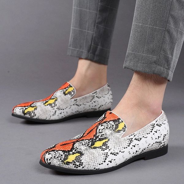 

men loafers leather formal shoes elegant dress moccasins simple slip on man casual shoes club party footwear big size 48 #2u2c