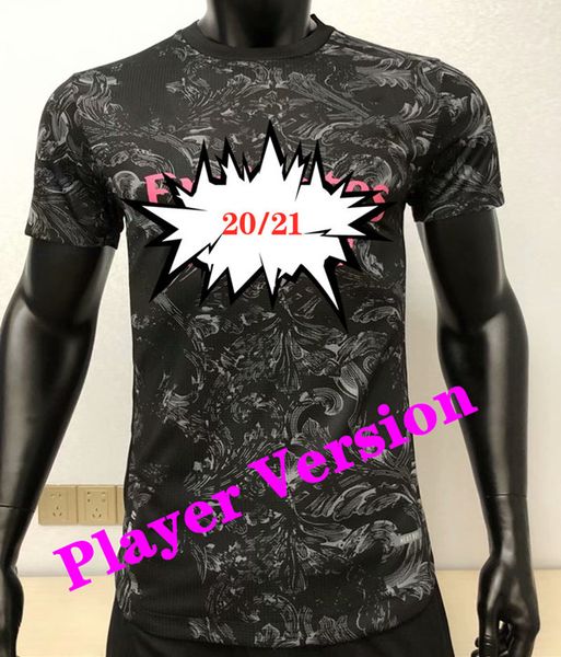 

player version 20 21 ramos madrid men soccer jerseys hazard sergio benzema camiseta 2020 2021 football shirt uniforms, Black;yellow