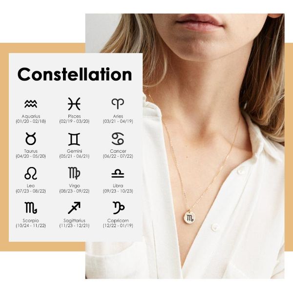 

visunion romantic design necklace constellation design necklace stainless steel fashion for women friends gift, Silver